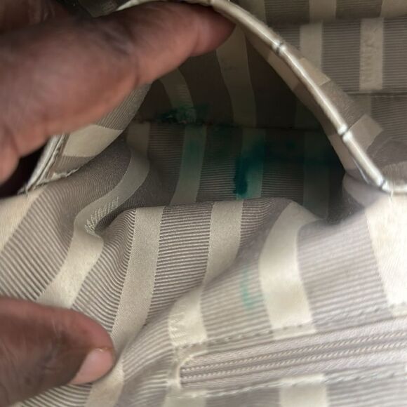 Brahmin Medium Asher Satchel Natural Leighton Handbag Purse Snakeskin Taupe - Picture 13 of 15